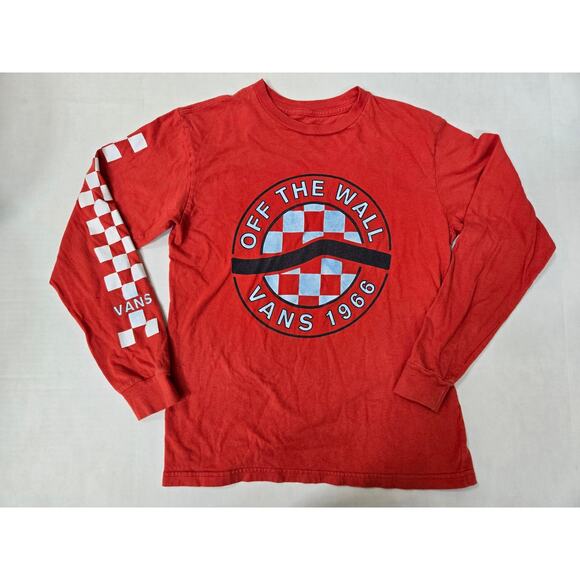 VTG Vans off the Wall Long sleeve Skateboarding shirt kids Sz Medium (10-12) - Picture 1 of 2